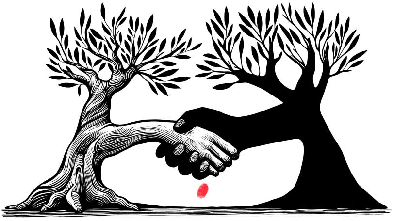 Der Handschlag zweier Olivenbäume - Nurgül Arikan